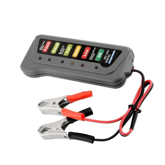 sweethay Probador de capacidad de batería de coche, Detector de batería Digital de 12V, comprobador de celda automático portátil de Vehículos, repuestos y accesorios Mis