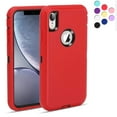 thumbnail image 2 of Entronix Heavy Duty Case Designed for iPhone XR Shockproof Triple Layer Rugged Case, Red, 2 of 9