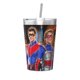 thumbnail image 1 of Termo Henry Danger con pajita cónica, doble pared, aislamiento al vacío, impresión de acero inoxidable, 12 oz, color blanco, 1 of 7