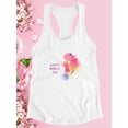 thumbnail image 3 of Happy Mom Child Watercolor Racerback Tank Women -Image by Shutterstock, Female Large, 3 of 4