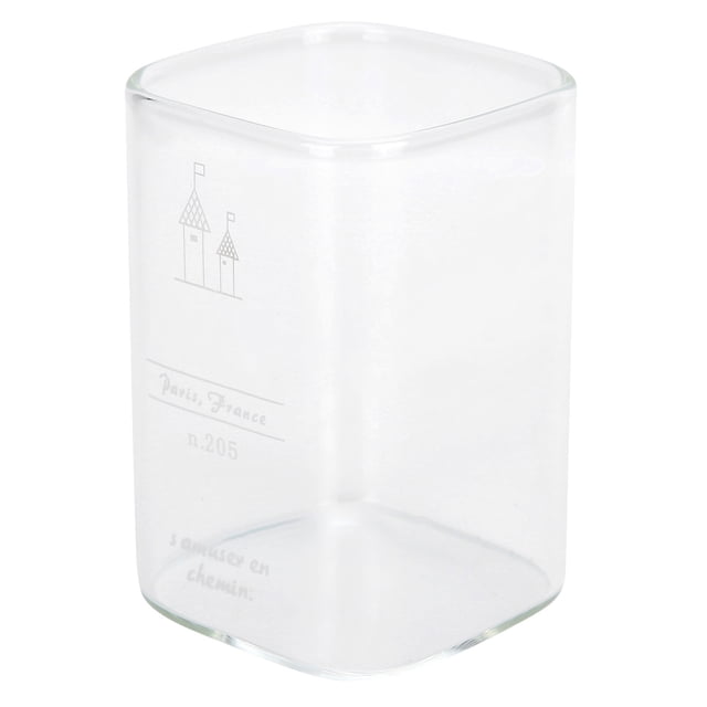 Cristalería, Taza de agua de vidrio cuadrada Taza de leche Taza de bebida Resistente y resistente