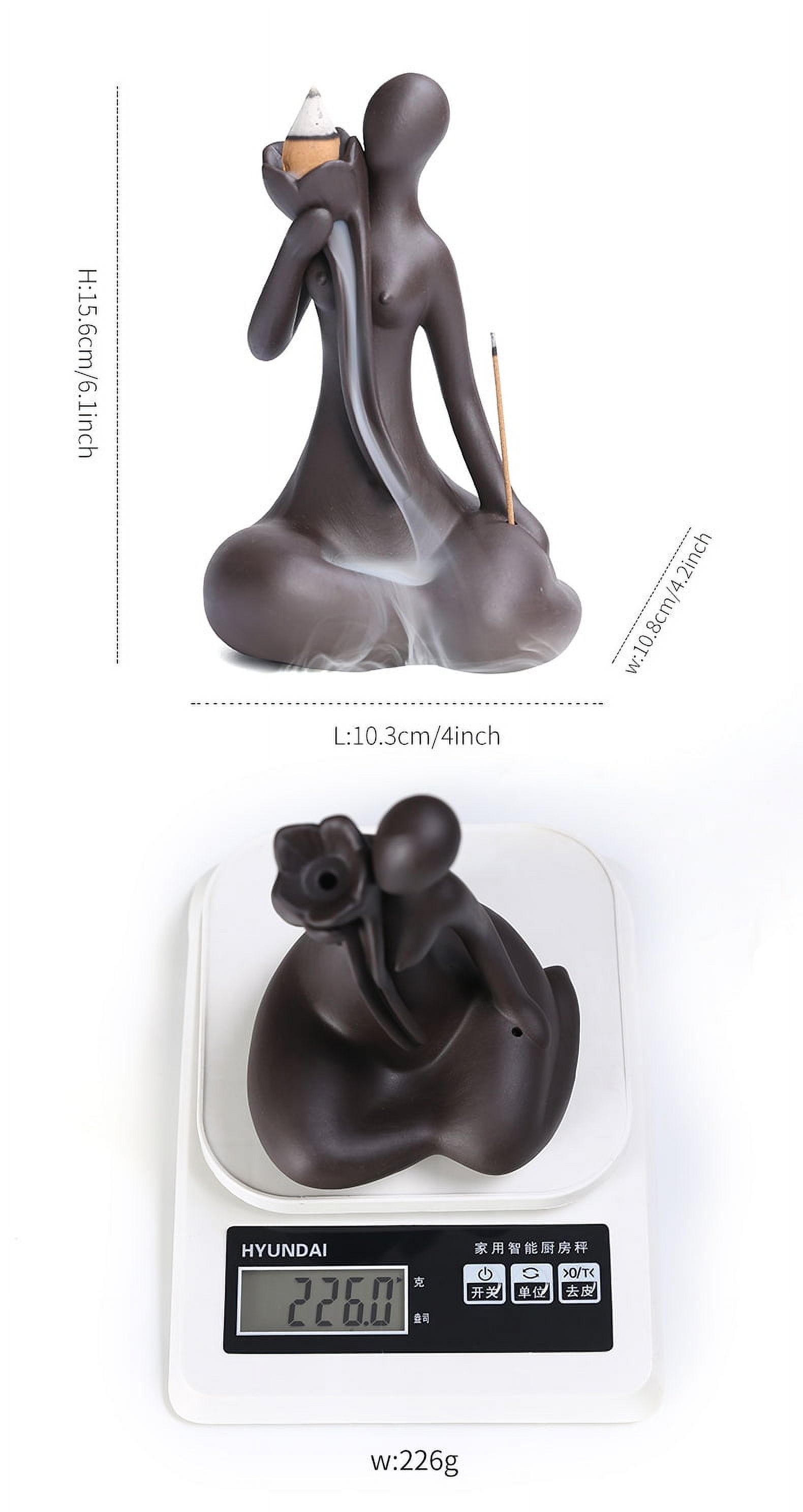 Beauty Statue Backflow Incense Burner Home Indoor Sandalwood Eaglewood Censer Holder Zen Incense Burner Creative Decoration