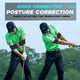 thumbnail image 4 of Cinturón de brazo elástico Sonducket Entrenador de swing de golf Gesto Corrector de postura Verde, 4 of 6