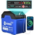 thumbnail image 1 of DC HOUSE 12V 100Ah Portable Lithium Battery - Advanced Power Solution with DC Ports, Built-in BMS, 1280Wh Capacity - Ideal for RV, Trolling Motor, Camping, 1 of 18