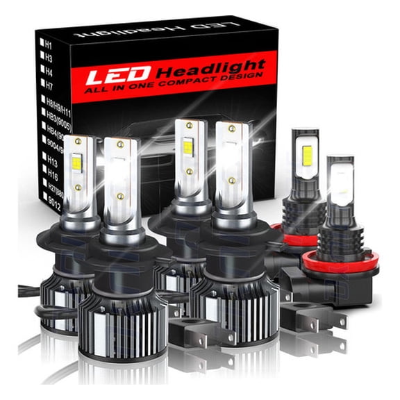 Applies to LED Headlight Kit H7 H8 30000lm for Volkswagen High/Low Beam