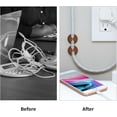thumbnail image 5 of 12PCS Adhesive Cable Clips, Cord Holder Organizer for Desk, Nightstand & Office, Wire Management for Charger, Mouse & Electronics, 5 of 7