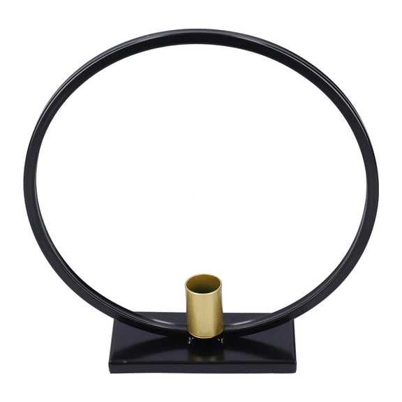 Ymiko Candlestick,Simple Round Candle Holder Wrought Iron Home Candlestick For Dinner Decoration,Decorative Candlestick