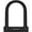 Black+1.2m cable, variant on Rockbros High-Strength Alloy Steel U-Lock Lock, Black