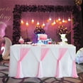 thumbnail image 4 of Stripe Style Table Skirt for Round Rectangle Table Baby Showers Birthday Party Wedding Decor, 4 of 8