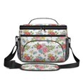 thumbnail image 2 of Lunch Box Pioneer Flower Floral Print Pattern Insulated Lunch Bag for Women Men,Medium Leakproof Lunchbox Cooler Bag Adjustable Strap,10 X 6.7 X 8 Inches, 2 of 6