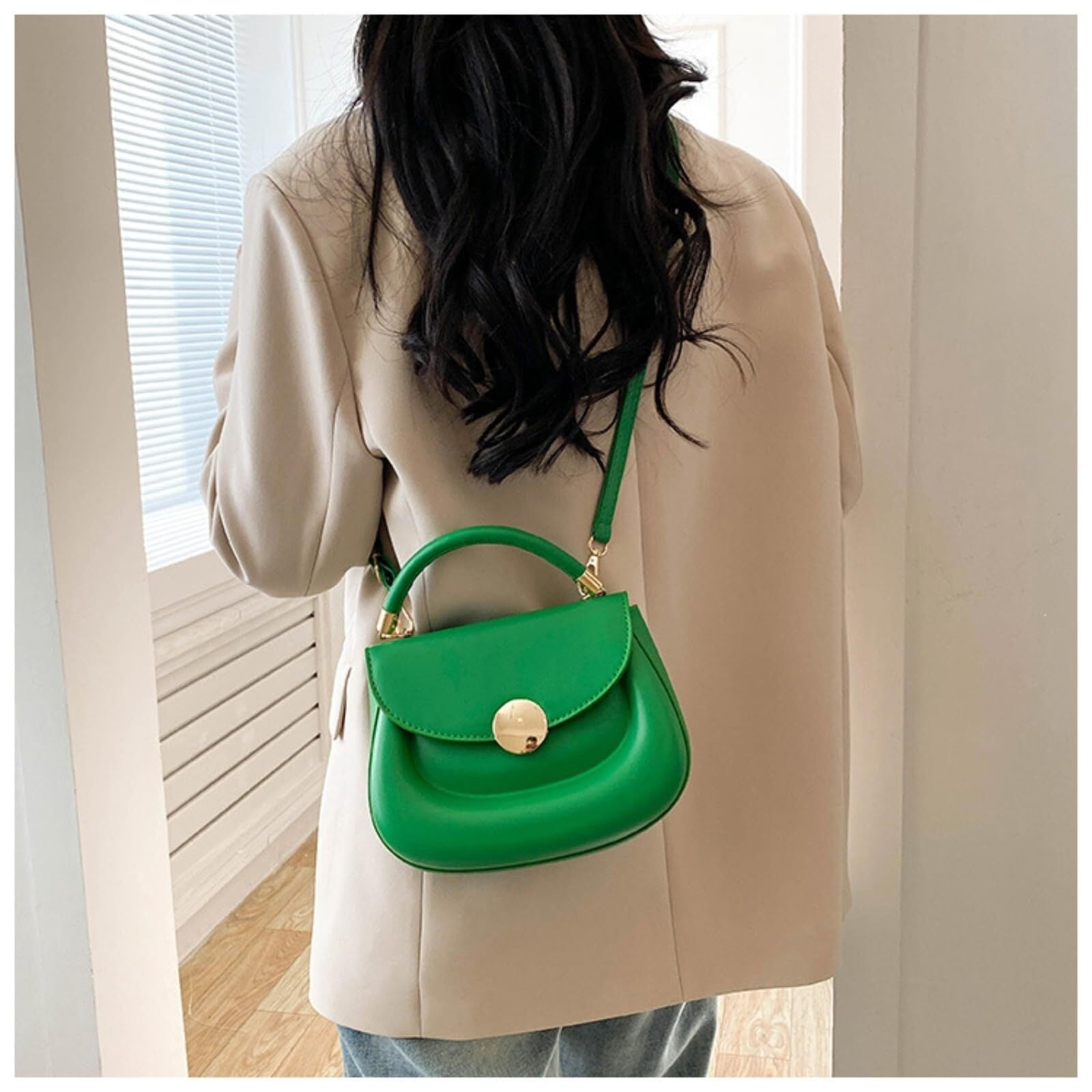 Crossbody Purse for Women Small Crossbody Bags Trendy Leather with Adjustable Shoulder Strap for Backpack Travel