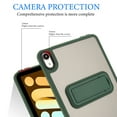 thumbnail image 5 of Case for iPad Air 13" 2024/2025, with Built-in Kickstand Shockproof Rugged Skin-Feel Cover Slim Lightweight Military Grade Drop Protection Cover for iPad Air 13" 2024/2025, Green, 5 of 7