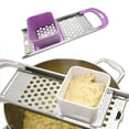 thumbnail image 2 of Herramienta de acero inoxidable para cocinar fideos de huevo y pasta para crear deliciosas creaciones en la cocina. Máquina para hacer spaetzle de color violeta claro, 2 of 2