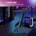 thumbnail image 6 of FDW L Shaped Desk Corner Gaming Desk with Large Desktop Studying Working Desk, Black, 6 of 7