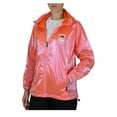 thumbnail image 2 of Womens Fashion Active Training Running Full Zip Hooded Windbreaker, 2 of 3