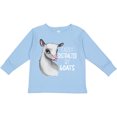 thumbnail image 3 of Inktastic Easily Distracted by Goats Cute Goat Boys or Girls Long Sleeve Toddler T-Shirt, 3 of 5