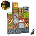 thumbnail image 1 of Lámpara de escritorio con bloques de construcción de Minecraft, lámpara de mesa de costura DIY, juguetes, luz nocturna USB, regalos, 1 of 5