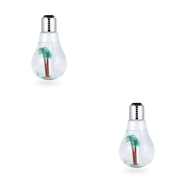 Humidificador de aire Wosthever con bombilla 400ml LED nebulizador difusor de aroma
