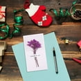 thumbnail image 4 of SIfdSeng Obtenez-le Rapidement Charme de Noël Carte de Vœux Fleur Séchée Design Festif Sentiments Naturels des Fêtes Idée, 4 of 5