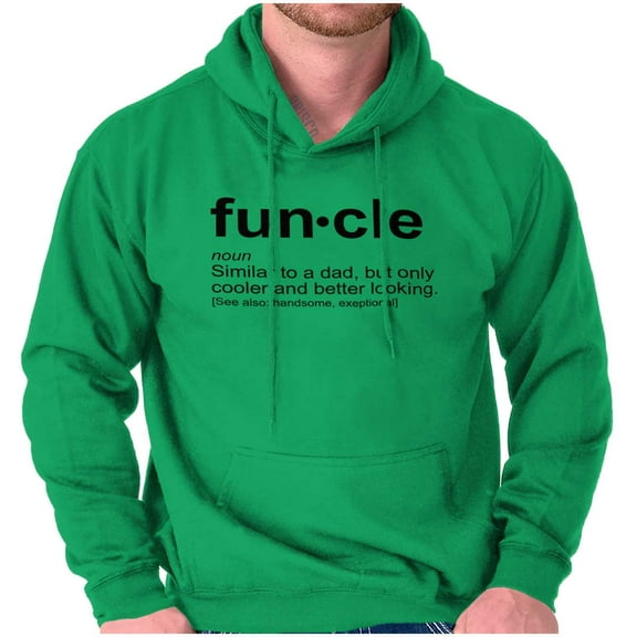Funcle Fun Uncle Definition Cool Men's Big & Tall Graphic Hoodie Brisco Brands 2X