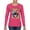 Fuschia, variant on Dean Russo Best Dog Dog Lover Womens Graphic Long Sleeve T-Shirt, Red, X-Large