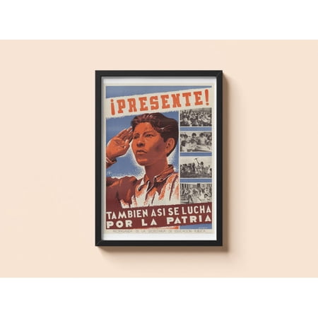 Vintage Mexican Struggle Julio Prieto 20th Century Art Unframed Paper Print