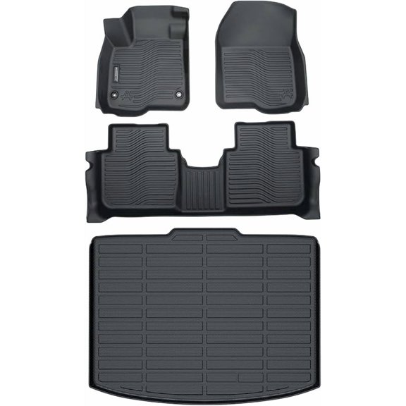 Auxko All Weather Floor Mats Cargo Liner Fit for Honda CR-V 2023 2024 2025 2026 (Not Hybrid) TPE Rubber Liners Set CRV Accessories Cargo Liner for Lowest Position