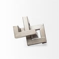 thumbnail image 6 of Pemberly Row Contemporary 7" Silver Metal Link Decorative Object, 6 of 10