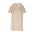 thumbnail image 3 of Hauts d'Été pour Femmes 2024 à Moins de 10 $! Mode Oversize Uni Élégant Camisole Robe à Col Rond Cadeau pour Femmes en Solde, 3 of 6