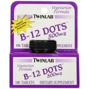 Twinlab B-12 Dots 500 mcg Tablets, 100 Ct