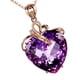 thumbnail image 4 of Collar de mujer Sincero con colgante de cristal sintético morado, 4 of 10