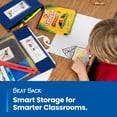 thumbnail image 3 of Seat Sack Student Chair Storage Pocket - 17", Single Pocket, Classroom Organizer for Student Desks, Durable Over-the-Chair Storage, Black, 1-Pack, 3 of 9