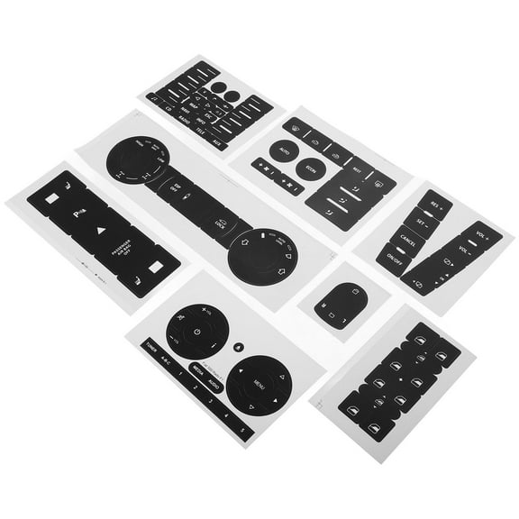 Hemoton 1 Set Dash Button Repair Kit Car Button Repair Stickers Decals Car Accessories Button Stickers For Button Sticker For