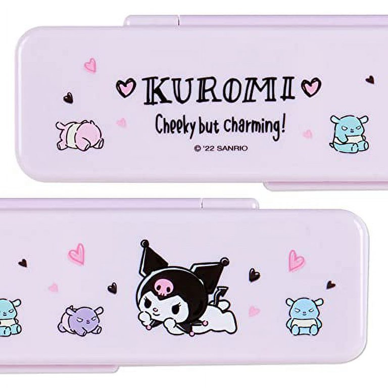 Kuromi Kids Lunch Trio Cutlery Fork Spoon Chopsticks Sanrio Japan 2023 –