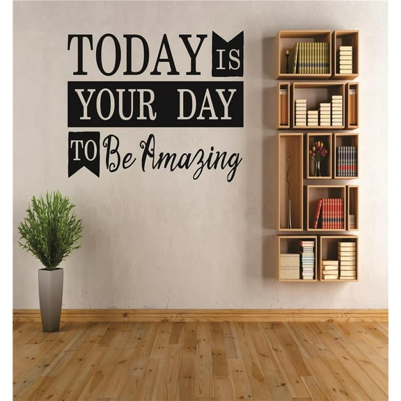 Wall Design Pieces Today Is Your Day To Be Amazing Quote 20x20"