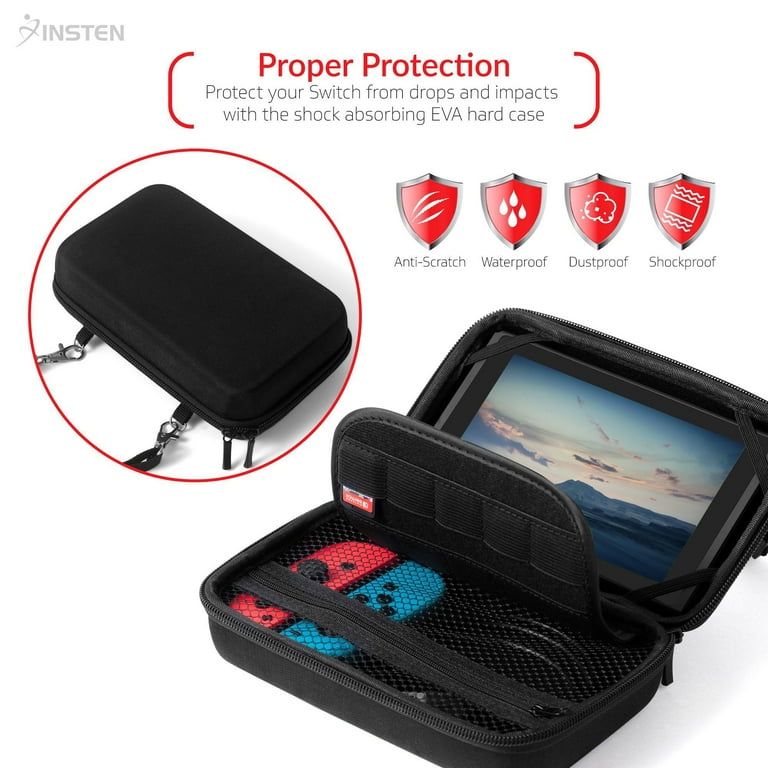 Insten Car Mount Carrying Case for Nintendo Switch OLED, EVA Hard