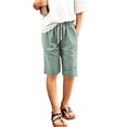 thumbnail image 3 of lnmuld Shorts for Girls Casual Shorts with Elastic Waistband and Pockets Lightweight Comfortable Solid Color Bottoms for Play Size:11-12 Years, 3 of 4