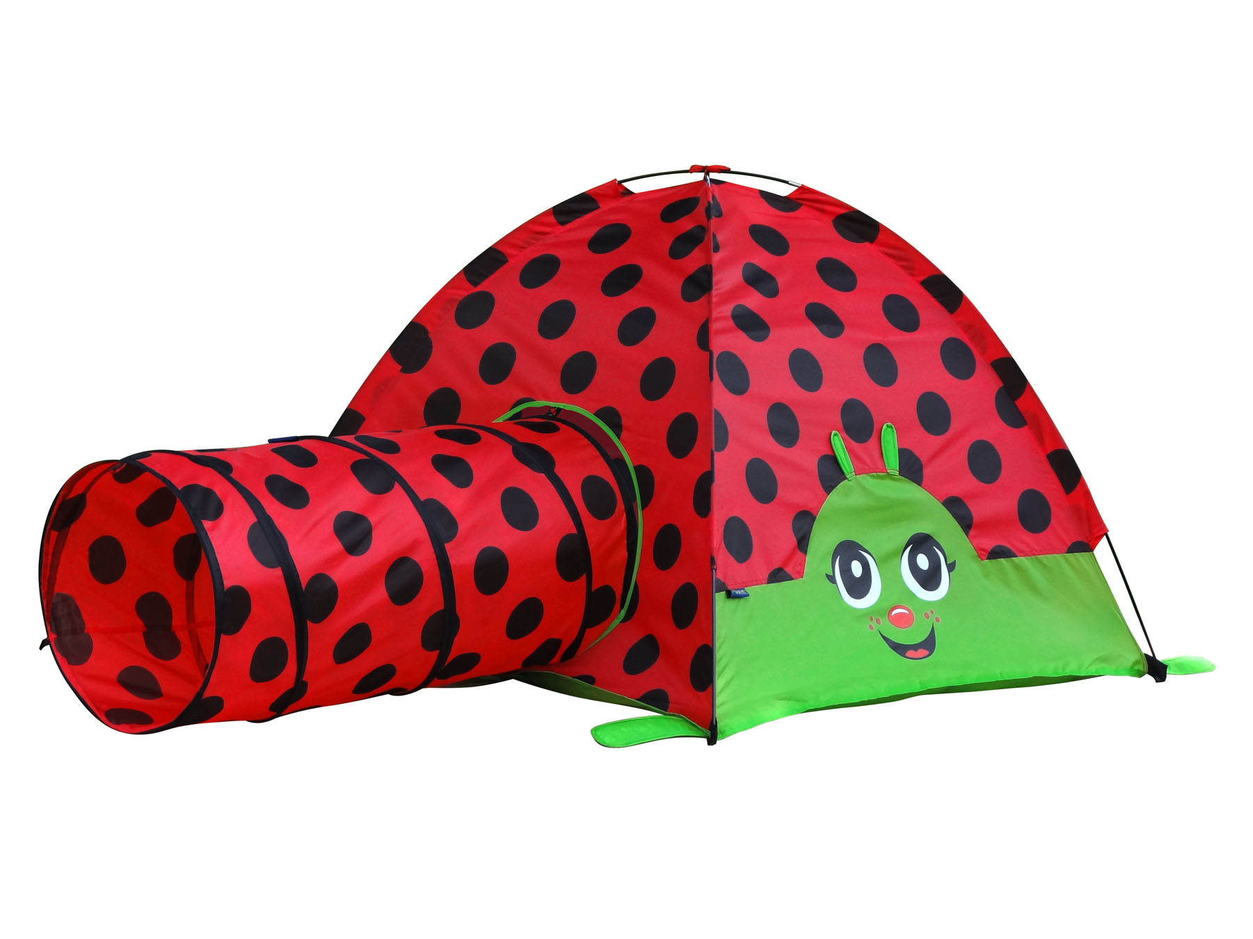 GigaTent Lady Bug Attachable Play Tunnel Fiberglass Poles Polyester Play Tent, Multi-color - image 2 of 2