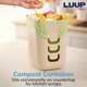 thumbnail image 5 of Bote de basura Stori Luup de plástico, 9,5 L, 2,5 galones, color beige, 5 of 9