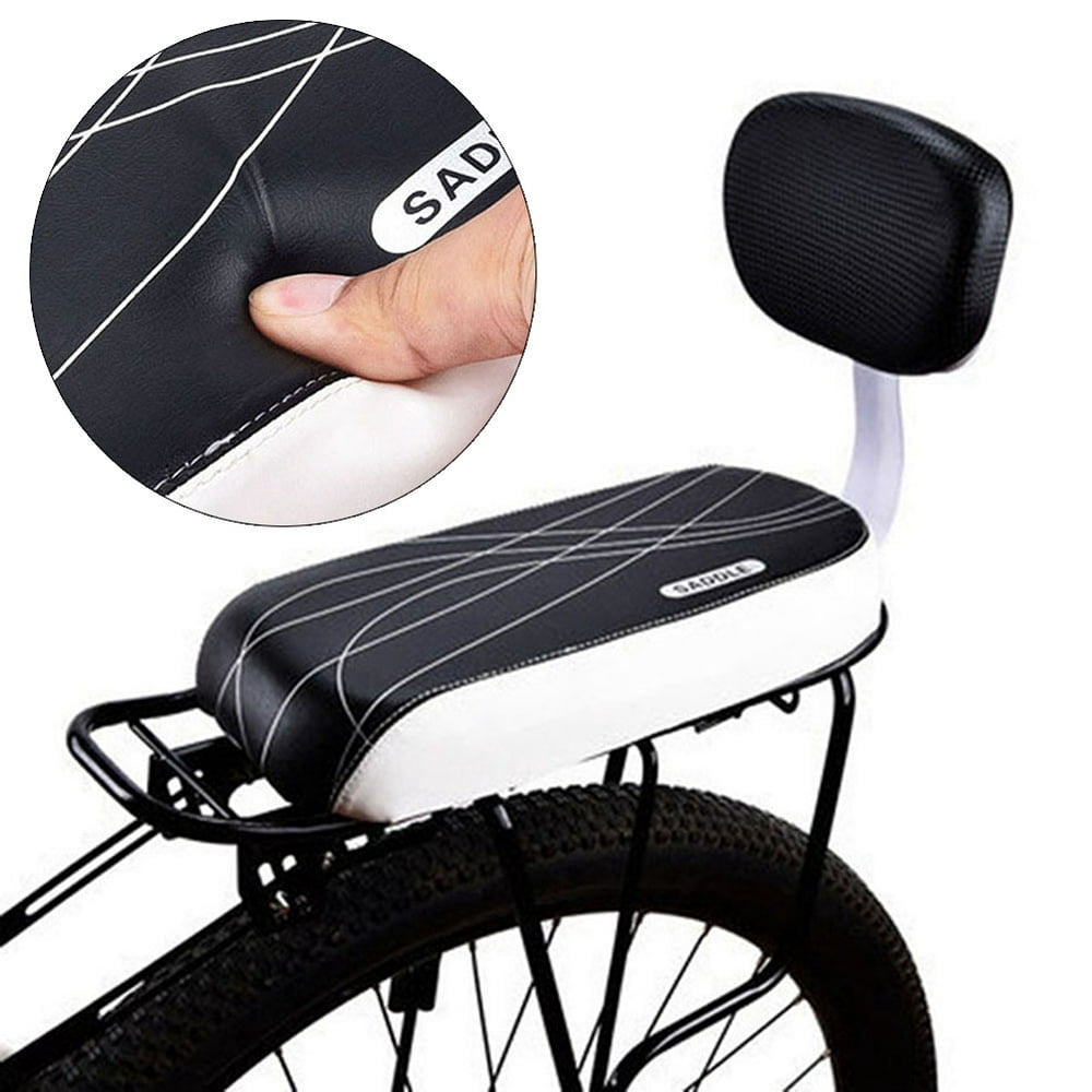 Rear Bike Seat Bicycle Back Seat MTB PU Leather Soft Cushion