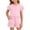 Black, variant on larppty Little Girls Solid Black 2 Piece Pajama Set, Ruffle Sleeve Button Top & Pocket Shorts, Soft Cotton Toddler Loungewear(Pink, 5-6 Years)
