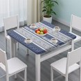 thumbnail image 3 of Extra Long Bohemian Style Table Cover 36x36 Inch Square Tablecloth with Elastic Edge for Maximum Table Protection, 3 of 6