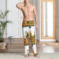 thumbnail image 2 of Fotbe Thanksgiving Truck Pantalones de Pijama para Hombre, Pantalones de Dormir, Pantalones de Casa con Cintura Ajustable y Bolsillos-Small, 2 of 6