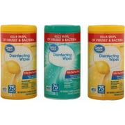 Great Value Disinfecting Wipes, Fresh & Lemon Scent, 225 wipes