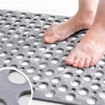 thumbnail image 3 of Bathroom Anti-Slip Mat Shower Anti-Fall Floor Mat Plastic Rectangle Carpet Toilet Round Hollow Waterproof Rugs TPE Suction Pad Bath Rugs, 3 of 6