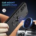 thumbnail image 2 of Cutyskin for Samsung Galaxy A34 5G Case, Ring Holder with Camera Lens Protection & Kickstand Military Grade Drop Tested Shockproof Heavy Duty Protective Magnetic Phone Case, Black, 2 of 7