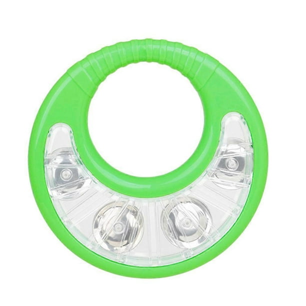 Abs Tambourine Hand Bell Musical Rattle Safe Educational Percussion Instrument for Indoor and Outdoor Play
