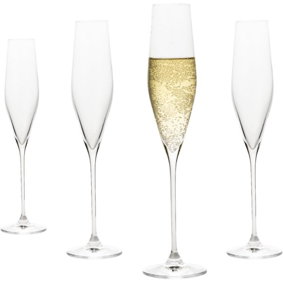 Galateo Collection Verona Verres à Champagne Pétillants - Ensemble de 4