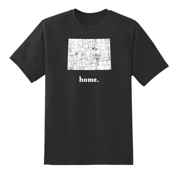 CO Map Colorado Home State Love Colorado Home Design T Shirt Black