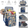 thumbnail image 5 of Cooler Backpack 26 Cans Insulated Backpack Cooler for Men & Women,marble Modern Geometric Flowers Abstract Drink Beverage Beer Bag Cooler for Picnics, 5 of 6